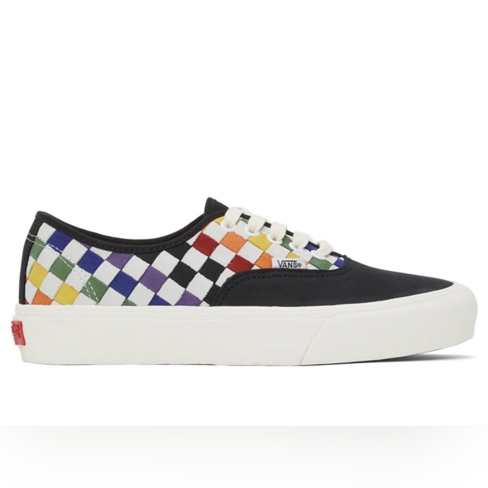 VANS Vault Pride 2021 Woven Checkered Rainbow Sneakers limited edition